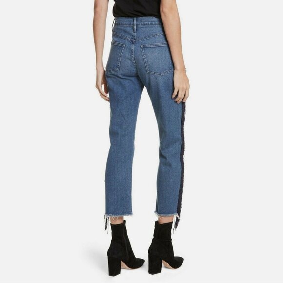 3x1 W3 Higher Ground Boyfriend Crop Jeans in Spanish Fringe - Picture 5 of 5